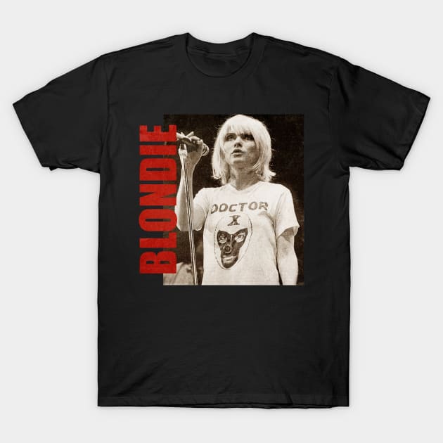 TEXTURE ART-Blondie - Retro Aesthetic Fan Art T-Shirt by ZiziVintage